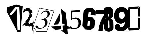 RansomNote Font, Number Fonts