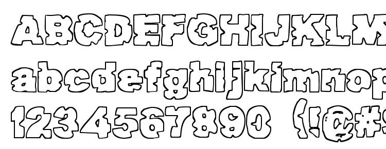 glyphs Raptor attack font, сharacters Raptor attack font, symbols Raptor attack font, character map Raptor attack font, preview Raptor attack font, abc Raptor attack font, Raptor attack font