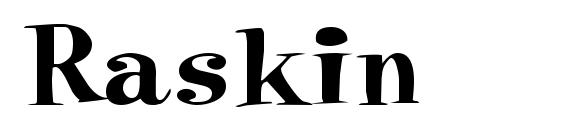 Raskin font, free Raskin font, preview Raskin font