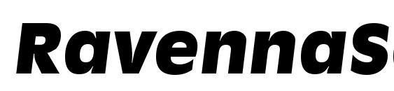 шрифт RavennaSerial Heavy Italic, бесплатный шрифт RavennaSerial Heavy Italic, предварительный просмотр шрифта RavennaSerial Heavy Italic