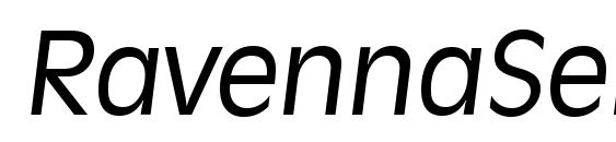 шрифт RavennaSerial Italic, бесплатный шрифт RavennaSerial Italic, предварительный просмотр шрифта RavennaSerial Italic