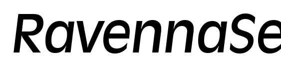 шрифт RavennaSerial Medium Italic, бесплатный шрифт RavennaSerial Medium Italic, предварительный просмотр шрифта RavennaSerial Medium Italic