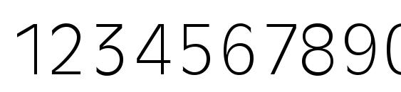 RavennaSerial Xlight Regular Font, Number Fonts