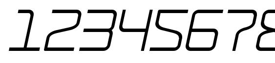 RaveParty Oblique Font, Number Fonts