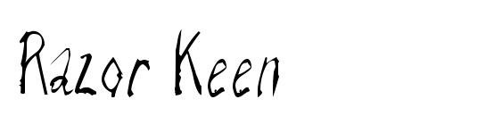 Razor Keen font, free Razor Keen font, preview Razor Keen font