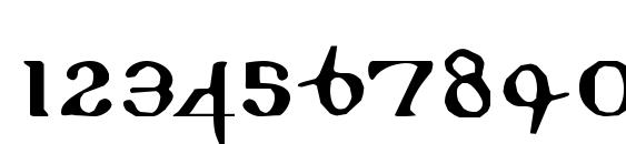 Readablegothic Font, Number Fonts