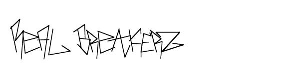 REAl BrEakerz font, free REAl BrEakerz font, preview REAl BrEakerz font