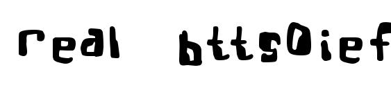 Real Bttsoief font, free Real Bttsoief font, preview Real Bttsoief font