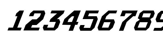 Realpolitik Condensed Italic Font, Number Fonts