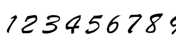 REBECKA Regular Font, Number Fonts
