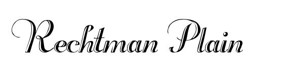 Rechtman Plain Font