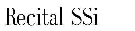 Recital SSi Font