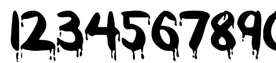 Redcap Bloodthirsty Font, Number Fonts