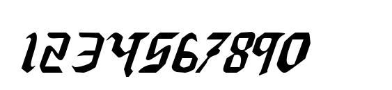 Redcoat Italic Font, Number Fonts