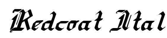 Redcoat Italic Font