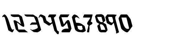 Redcoat Leftalic Font, Number Fonts