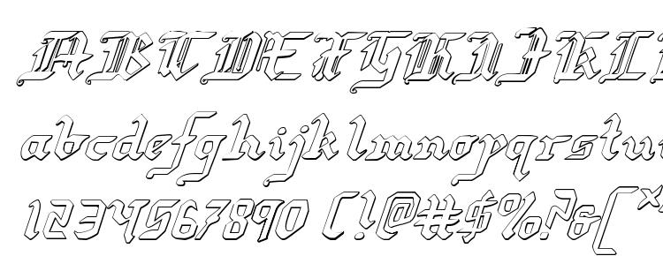 glyphs Redcoat Shadow Italic font, сharacters Redcoat Shadow Italic font, symbols Redcoat Shadow Italic font, character map Redcoat Shadow Italic font, preview Redcoat Shadow Italic font, abc Redcoat Shadow Italic font, Redcoat Shadow Italic font