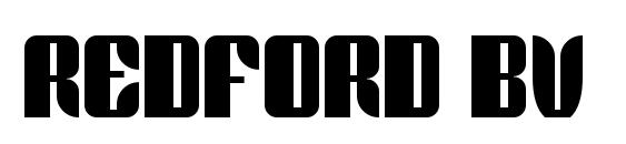 Redford bv font, free Redford bv font, preview Redford bv font