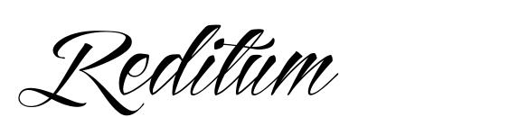 шрифт Reditum, бесплатный шрифт Reditum, предварительный просмотр шрифта Reditum