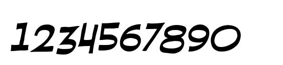 RedStateBlueState BB Italic Font, Number Fonts