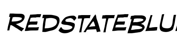 RedStateBlueState BB Italic Font
