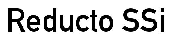Reducto SSi Font