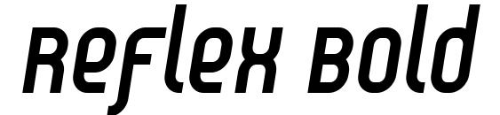 Reflex Bold Italic font, free Reflex Bold Italic font, preview Reflex Bold Italic font