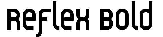 Reflex Bold font, free Reflex Bold font, preview Reflex Bold font