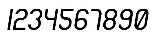 Reflex Italic Font, Number Fonts