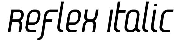 Reflex Italic Font