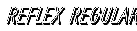Reflex Regular font, free Reflex Regular font, preview Reflex Regular font