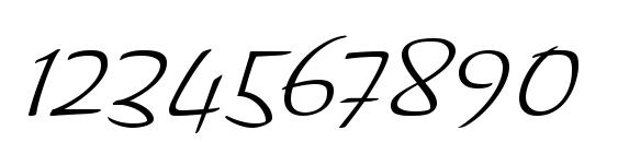 Regallia ITC Font, Number Fonts