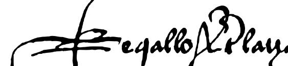 RegalloAPlaya Font