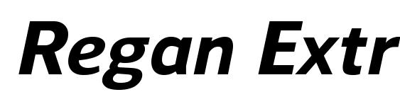 шрифт Regan ExtraBoldItalic, бесплатный шрифт Regan ExtraBoldItalic, предварительный просмотр шрифта Regan ExtraBoldItalic