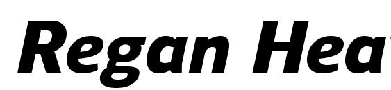шрифт Regan HeavyItalic, бесплатный шрифт Regan HeavyItalic, предварительный просмотр шрифта Regan HeavyItalic
