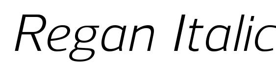шрифт Regan Italic, бесплатный шрифт Regan Italic, предварительный просмотр шрифта Regan Italic