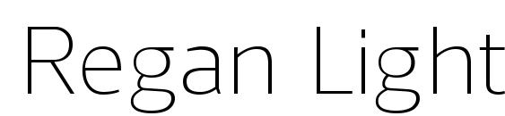 Regan Light font, free Regan Light font, preview Regan Light font