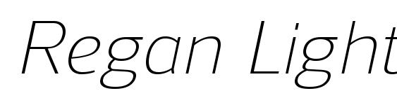 Regan LightItalic Font