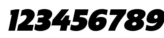 Regan UltraItalic Font, Number Fonts