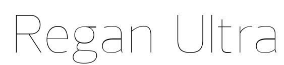 Regan UltraLight font, free Regan UltraLight font, preview Regan UltraLight font