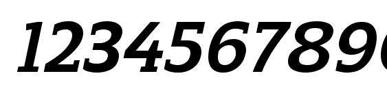 ReganSlab BoldItalic Font, Number Fonts