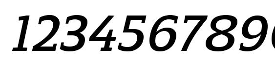 ReganSlab DemiBoldItalic Font, Number Fonts