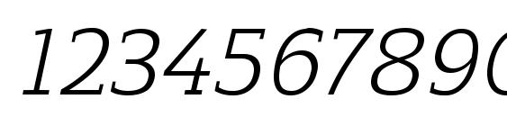 ReganSlab Italic Font, Number Fonts