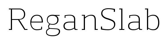 ReganSlab Light Font
