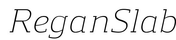 ReganSlab LightItalic Font
