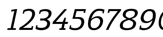 ReganSlab MediumItalic Font, Number Fonts