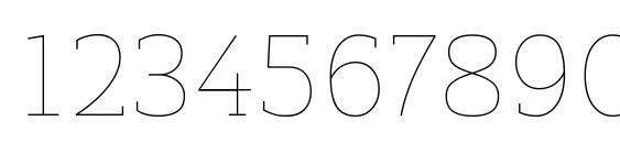 ReganSlab UltraLight Font, Number Fonts