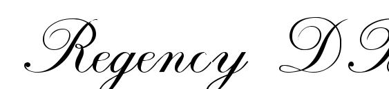 Regency DB font, free Regency DB font, preview Regency DB font