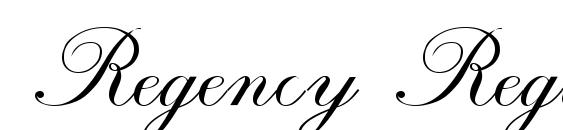 Regency Regular font, free Regency Regular font, preview Regency Regular font