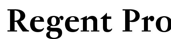Regent Pro Bold Font